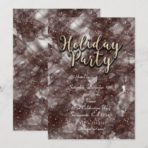 Feestelijke Glitter Glam Uitnodigingen