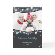 Feestelijke Glitterende Lichten Kerstmis Familie F