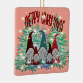 feestelijke gnomen toevoegen naam keramisch ornament (Rechts)