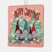 feestelijke gnomen toevoegen naam keramisch ornament (Links)