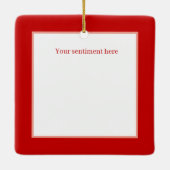 feestelijke gnomen toevoegen naam keramisch ornament (Achterkant)