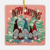 feestelijke gnomen toevoegen naam keramisch ornament (Voorkant)