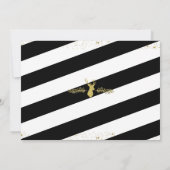 Feestelijke Gold Deer Holiday Party Uitnodiging (Achterkant)