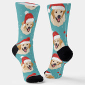 Feestelijke Golden Retriever Christmas Crew Sokken (Gebogen)