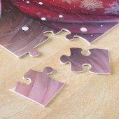 Feestelijke Golden Retriever Hondenfeestdag Kerstm Legpuzzel (Zijkant)