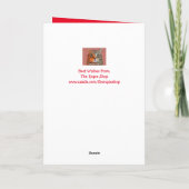 Feestelijke Golden Retriever Schattige Kerstmis Feestdagen Kaart (Achterkant)