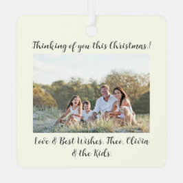 Feestelijke Golden Tree Christmas Photo Tree Ornam Metalen Ornament