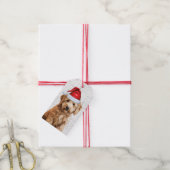Feestelijke Goldendoodle Holiday Dog Kerstmis Cadeaulabel (Met Touw)
