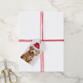 Feestelijke Goldendoodle Holiday Dog Kerstmis Cadeaulabel
