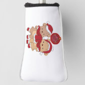 Feestelijke Golf Head Hoesje Design voor een M Golfheadcover (Draai 90)