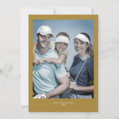 Feestelijke Golf T-shirt Shot Christmas Greenery F Feestdagenkaart (Achterkant)