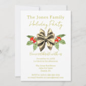 Feestelijke Gouden Boog, Groene Bloemen Witte Vaka Kaart (Voorkant)