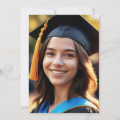 Feestelijke Gouden Confetti op Pink Graduation Par Kaart (Achterkant)