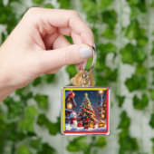 "Feestelijke Gouden Glans" Sleutelhanger (Hand)