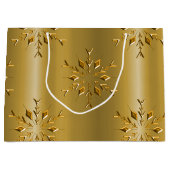 Feestelijke Gouden Kerst Groot Cadeauzakje (Voorkant)