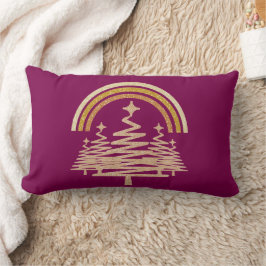 Feestelijke gouden regenboog sprankelend voor bome kussen