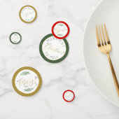 Feestelijke gouden typografie Eet Drink Vrolijk ke Confetti (Groep)