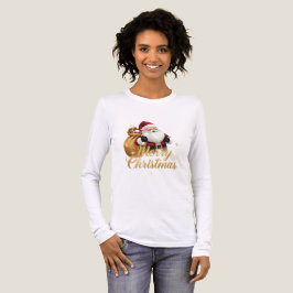 Feestelijke Gouden Vakantiedesign Tri-Blend Shirt