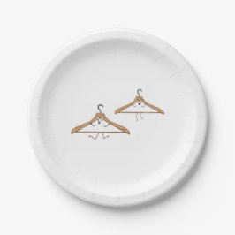 Feestelijke grappige hangers papieren bordje