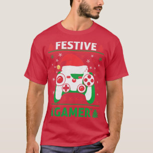 Feestelijke Grappige Lelijke Sweater Game Controll T-shirt