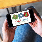 Feestelijke Grappige Lelijke Sweater Kerstmis Kaart