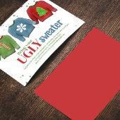 Feestelijke Grappige Lelijke Sweater Kerstmis Kaart