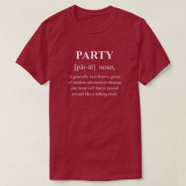 Feestelijke Grappige RPG Definitie Met Witte Tekst T-shirt