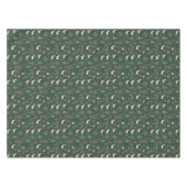 Feestelijke Green Deer Woodland Pattern Tafelkleed (Voorkant (Horizontaal))