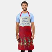 Feestelijke Grillen Rendier All-Over Print Schort (Gedragen)
