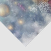 Feestelijke grillige kerstboom kat decoupage tissuepapier (Detail)