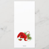 Feestelijke grillige klassieke kerst menu (Achterkant)