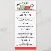 Feestelijke grillige klassieke kerst menu (Voorkant)