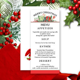 Feestelijke grillige klassieke kerst menu
