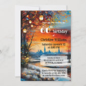 Feestelijke grillige volwassen winter verjaardagsf kaart (Voorkant)