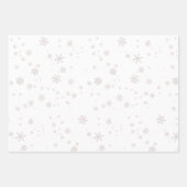 Feestelijke Groen Blauw Wit Sneeuwvlok Kerstmis Inpakpapier Vel (Voorkant)