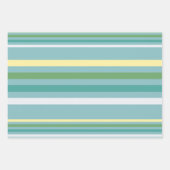 Feestelijke Groene & Blauwe Kerstbomen Inpakpapier Vel (Voorkant 2)