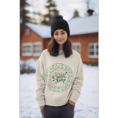 Feestelijke groene bloemen ontwerp winter-thema kl trui