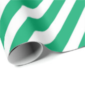 Feestelijke groene diagonale streep kerst cadeaupapier (Rol Hoek)