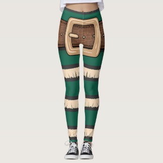 Feestelijke Groene Elf Kostuum Leggings - Vakantie