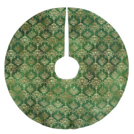 Feestelijke groene en gouden folie winter kerst da kerstboom rok