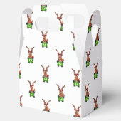 Feestelijke groene en rode Kasky kerstrendieren Bedankdoosjes (Geopend)