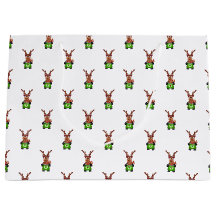 Feestelijke groene en rode Kasky kerstrendieren