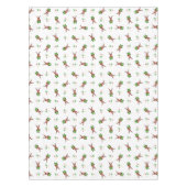 Feestelijke groene en rode Kasky kerstrendieren Tafelkleed (Voorkant)