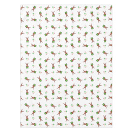 Feestelijke groene en rode Kasky kerstrendieren Tafelkleed