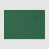 Feestelijke Groene en Sterren Kerstvakantie Tissuepapier (Voorkant)