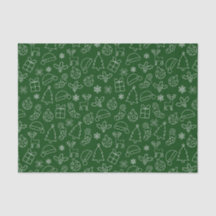 Feestelijke groene en witte winter kerstpatroon