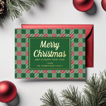 Feestelijke groene geruite kerst goud 