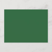 Feestelijke groene geruite Merry Christmas script Briefkaart (Achterkant)
