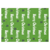 Feestelijke groene kerstbomen tafelkleed (Voorkant (Horizontaal))