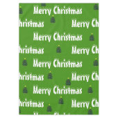 Feestelijke groene kerstbomen tafelkleed (Voorkant)